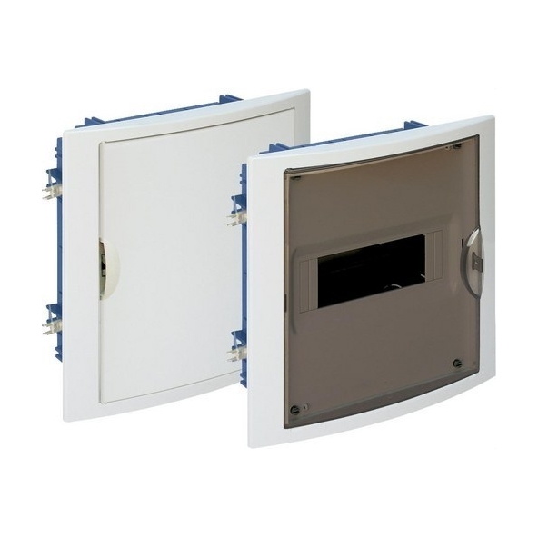 SOLERA 5108HGW Caja de distribución de empotrar en tabique hueco de 8 elementos 205x233x72 marco y puerta blancos